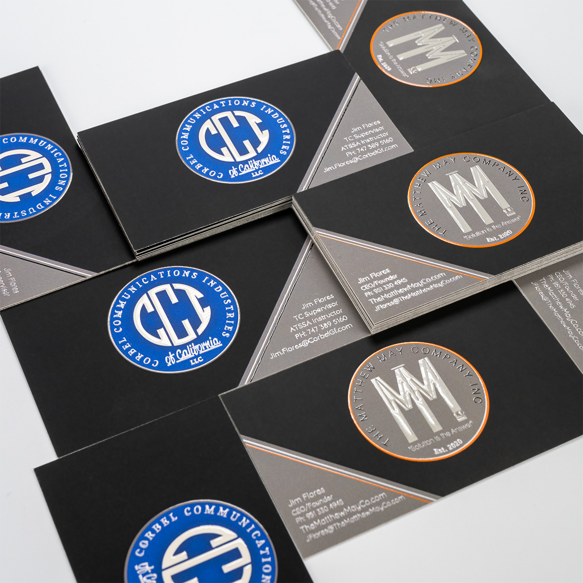 Business Card: 2-Sided Spot UV with Silk Matte Lamination