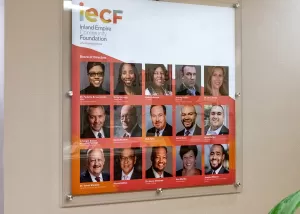 IECF Board of Directors Display Sign