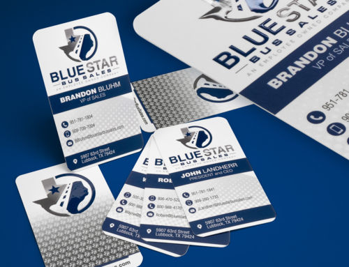 Business Cards: Blue Star Bus Sales