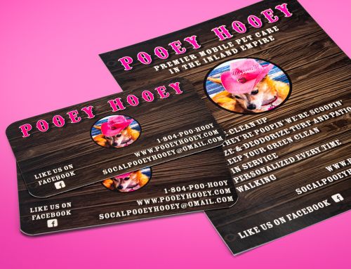Design: Business Cards and Flyers for Pooey Hooey