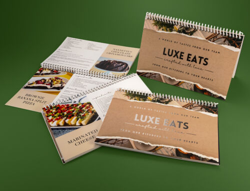 Binding & Finishing: Luxe Eats Cookbook