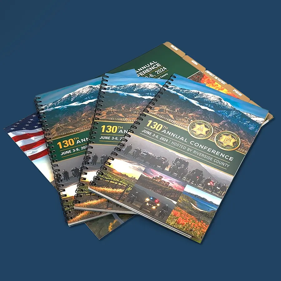 Programs, Catalogs, Notebooks & Manuals: Riverside County Sheriff's Association