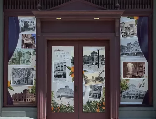 Window Graphics: Historic Loring Building and Opera House