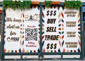 Window Graphics: Raincross District Storefront