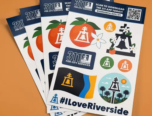 Sticker Sheets: City of Riverside 311 City Services